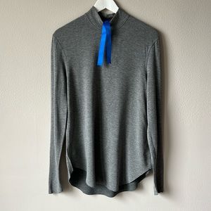 Kit and Ace Ahrens - Brushed Mock Neck in Heather Grey